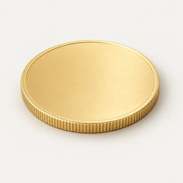 A single plain gold coin